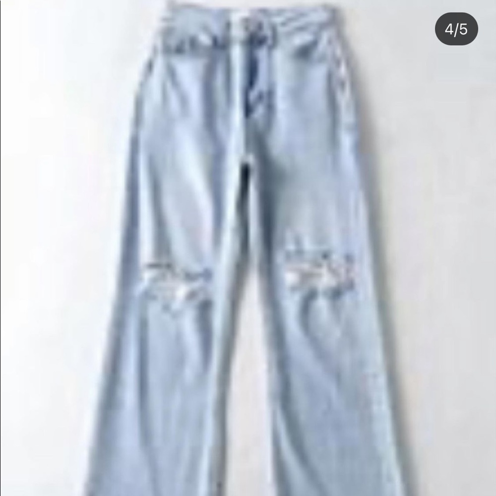 Distressed Flared bell bottom jeans